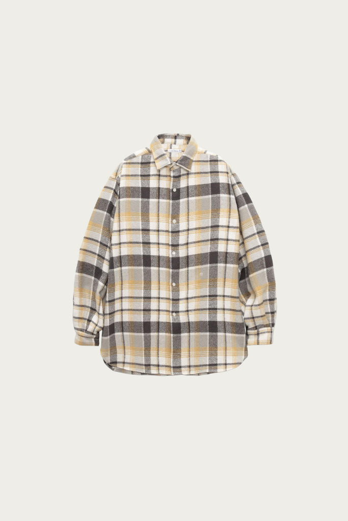 nanamica - Heavy Flannel Shirt - Grey - Canoe Club