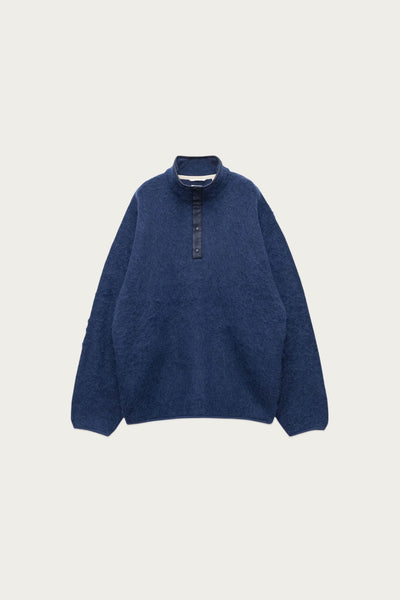 『nanamica』コットンカシミヤ／クルーネックニット／L／日本製／紺 Nanamica Pullover Mohair Sweater | Navy | Canoe Club