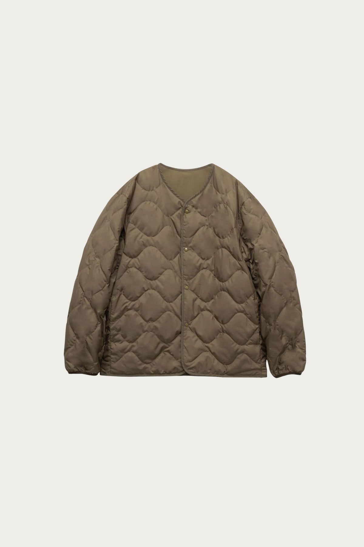 nanamica - Reversible Down Cardigan - Brown - Canoe Club