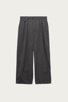 nanamica - Wool Gabardine Pleat Pants - Charcoal - Canoe Club
