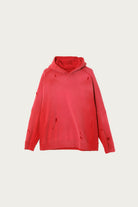 Needles - Darts Sweats French Terry Hoodie - Red - Canoe Club