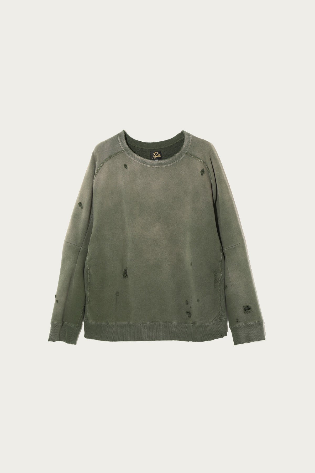 Needles - Darts French Terry Sweat Shirt - Olive - Canoe Club