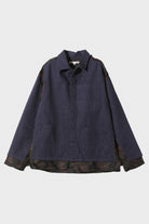 Needles - Euro Work Jacket/Covered Jacket - Navy - Canoe Club
