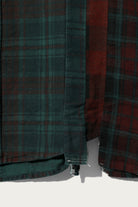 Needles - Flannel Shirt/Overdyed 7 Cut Shirt - Green - Canoe Club