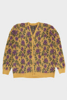 Needles - Flower Mohair Cardigan - Yellow - Canoe Club
