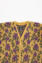 Needles - Flower Mohair Cardigan - Yellow - Canoe Club