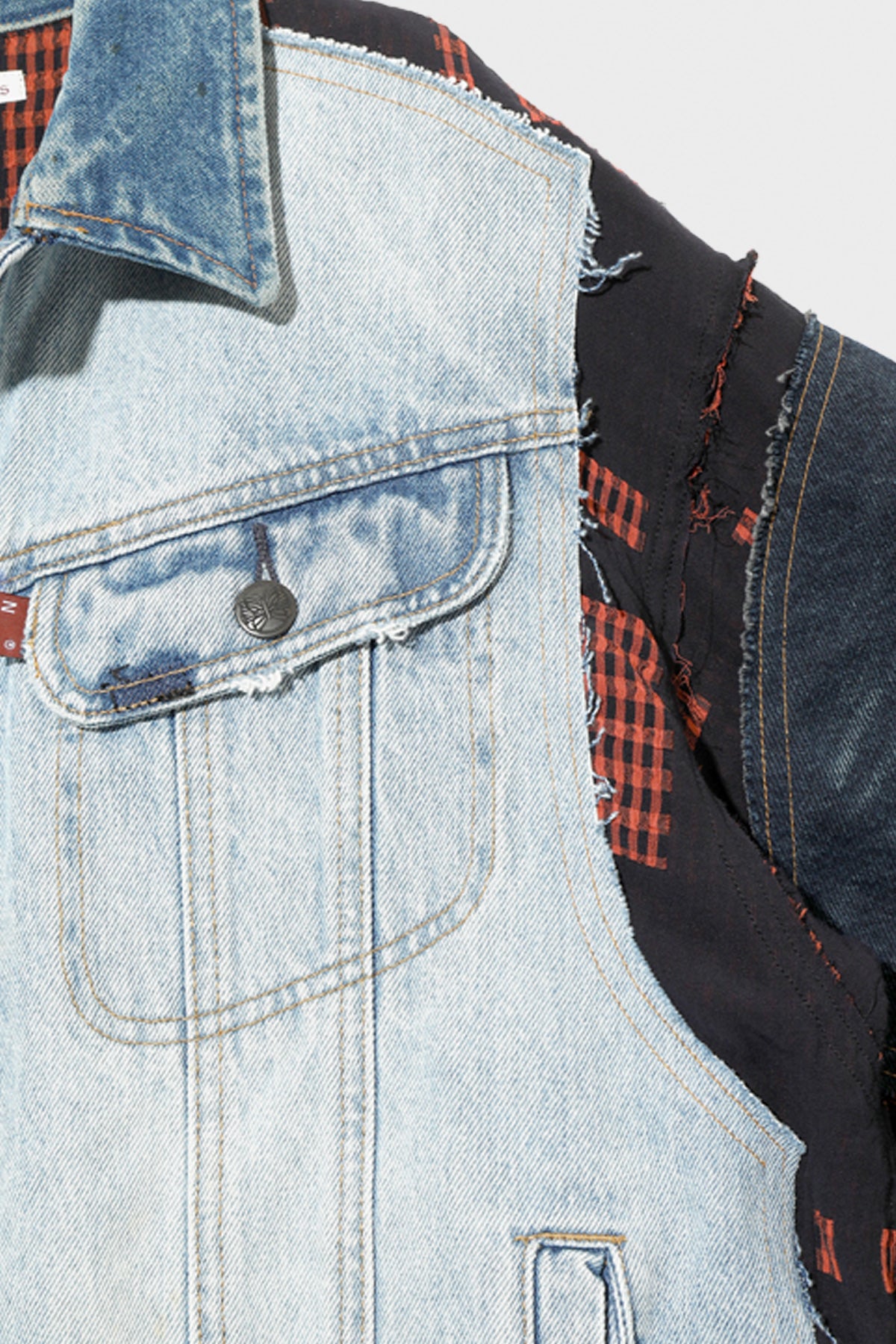 Needles - Jean Jacket/Covered Jacket - Navy - Canoe Club