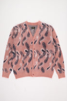 Needles - Paisley Mohair Cardigan - Pink - Canoe Club