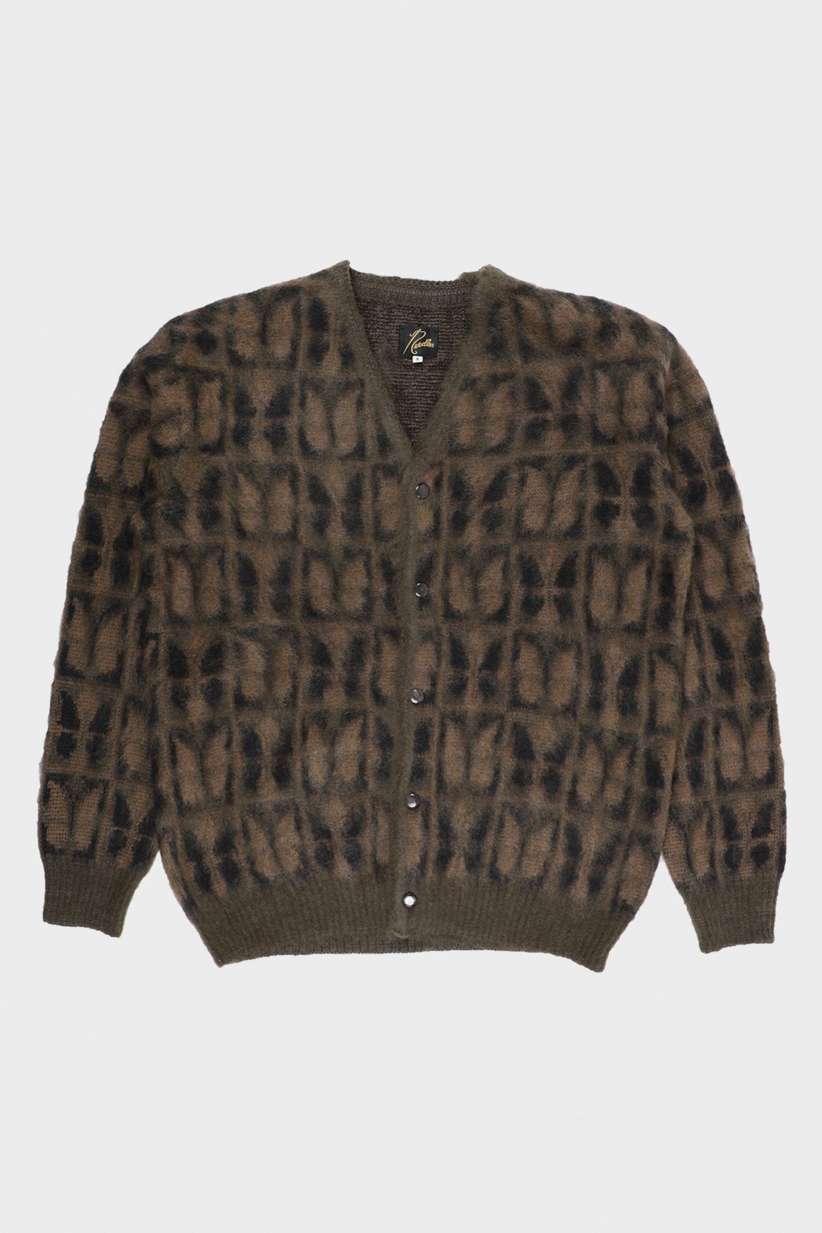 Needles - Papillon Mohair Cardigan - Olive - Canoe Club