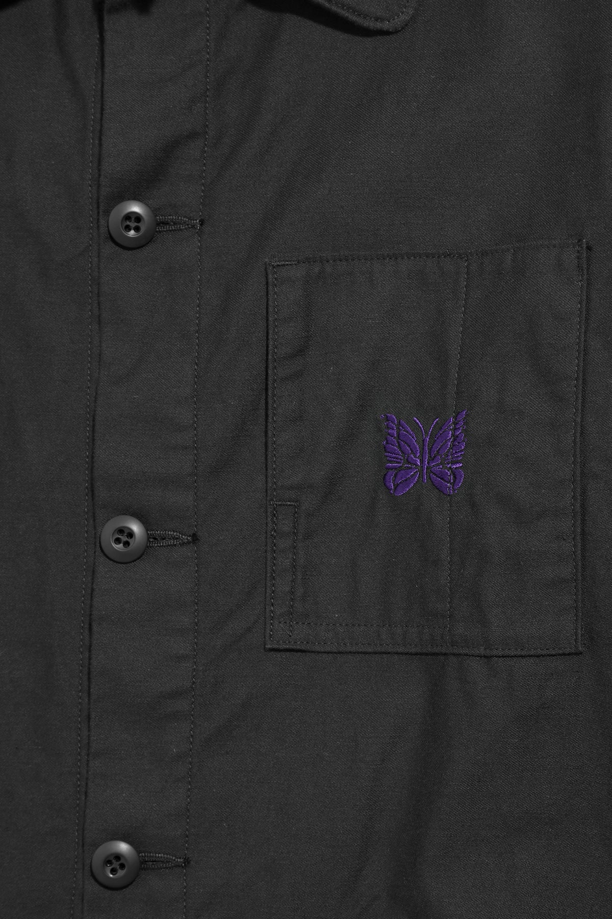 Needles - Sateen D.N. Coverall - Black - Canoe Club