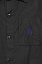 Needles - Sateen D.N. Coverall - Black - Canoe Club