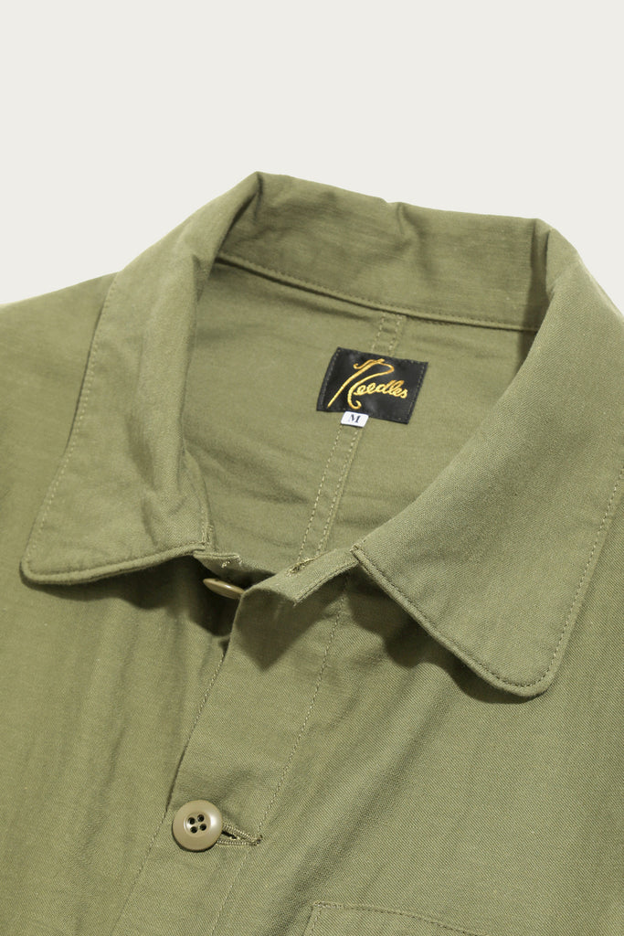 Needles - Sateen D.N. Coverall - Olive - Canoe Club