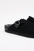 Needles - Suede Clog Sandal - Black - Canoe Club
