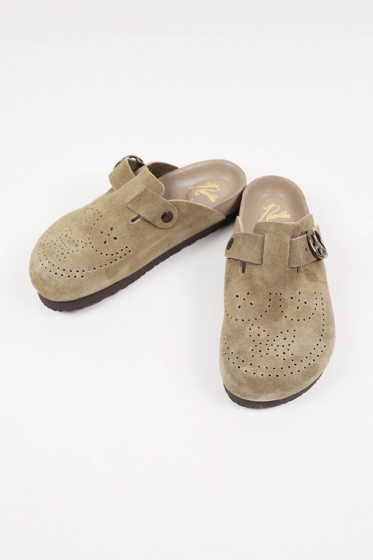 Needles - Suede Clog Sandal - Taupe - Canoe Club
