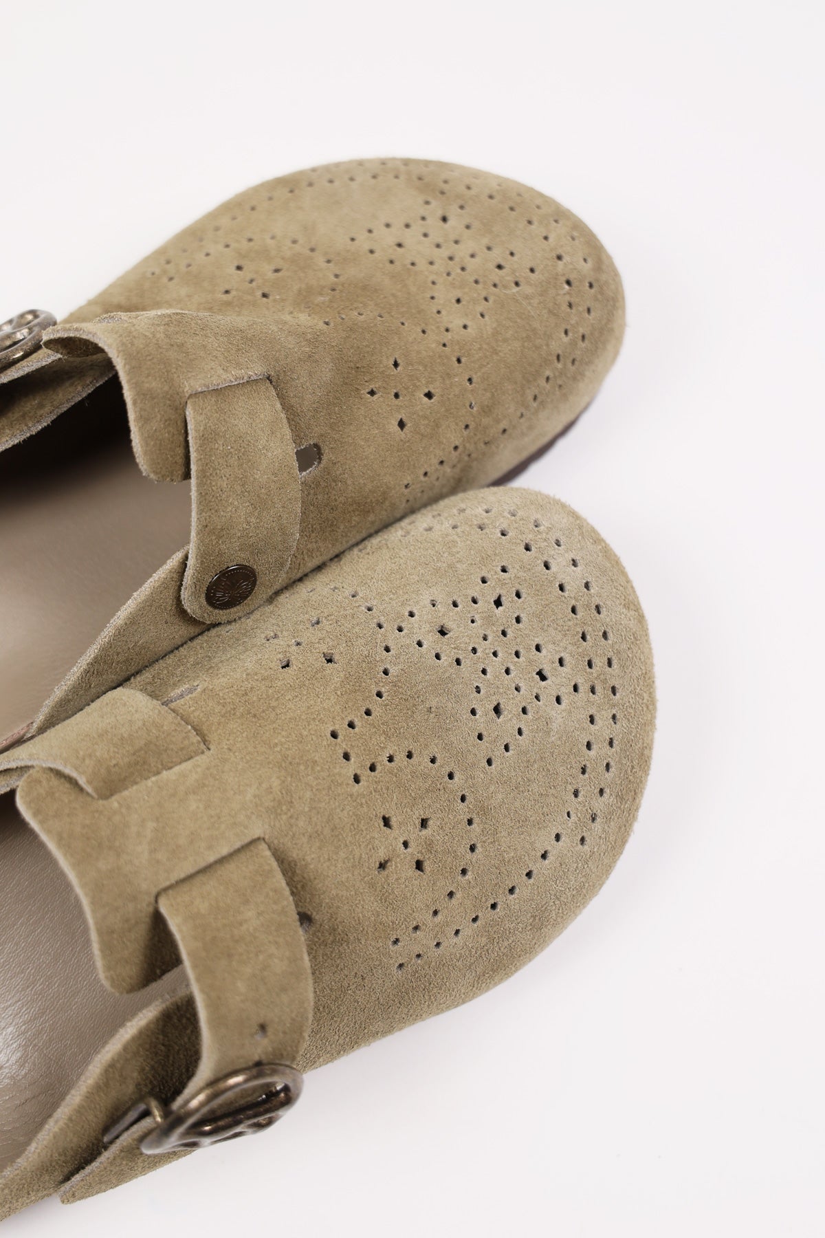 Needles - Suede Clog Sandal - Taupe - Canoe Club