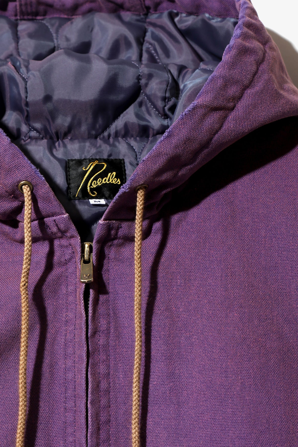 Needles - Zipped Work Hoodie - Purple 11oz Cotton Oxford - Canoe Club