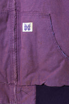Needles - Zipped Work Hoodie - Purple 11oz Cotton Oxford - Canoe Club