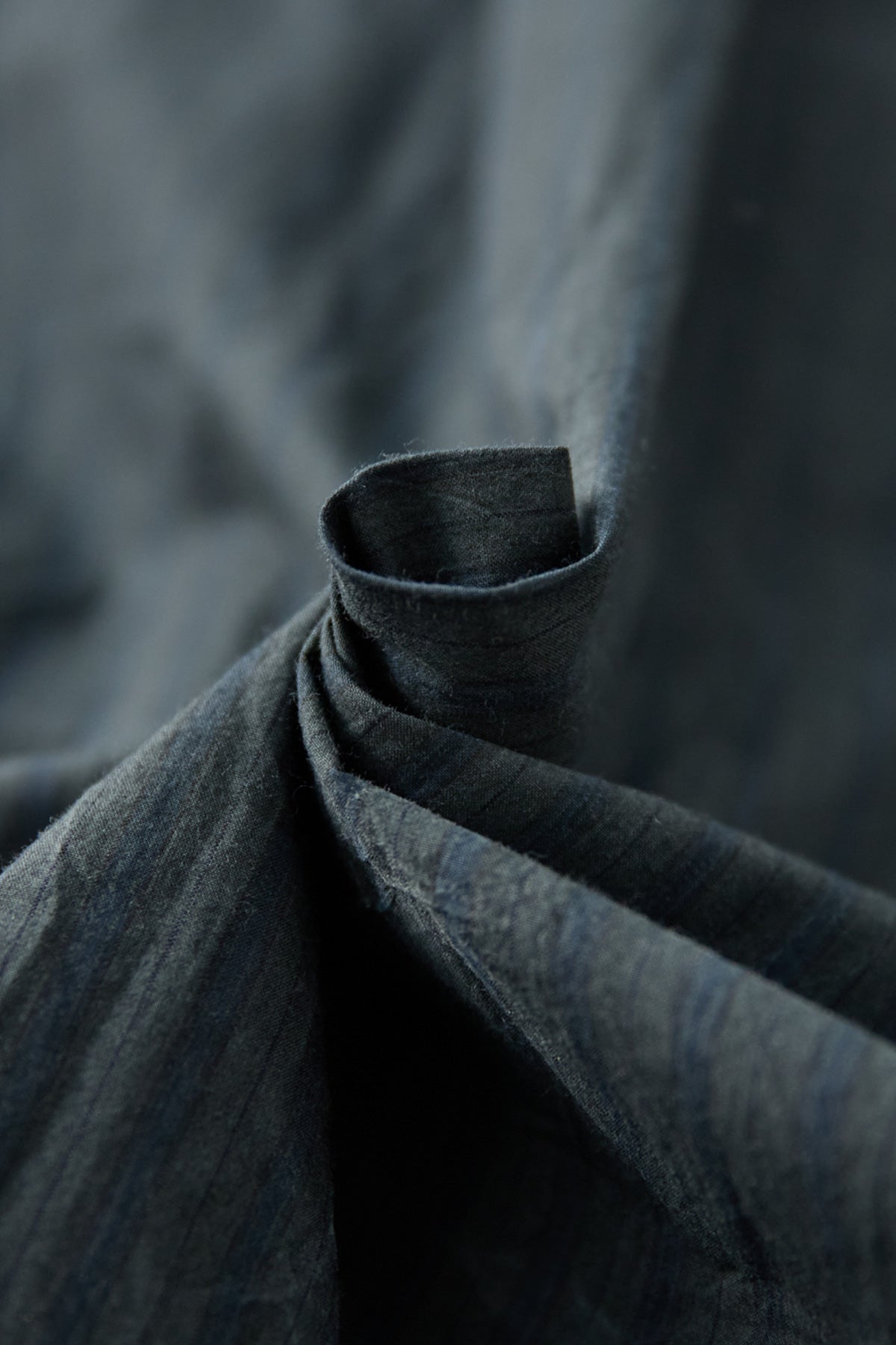 CONFECT - Pigment Coated Stripe Shirt - Medium Blue - Canoe Club