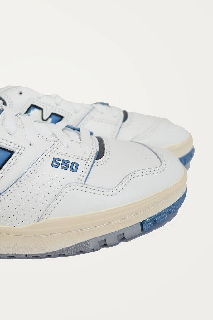 New Balance - 550 - Baby Blue/White Distressed - Canoe Club