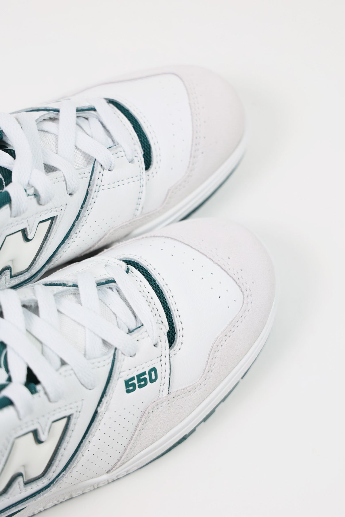 New Balance - 550 - White/Vintage Teal - Canoe Club