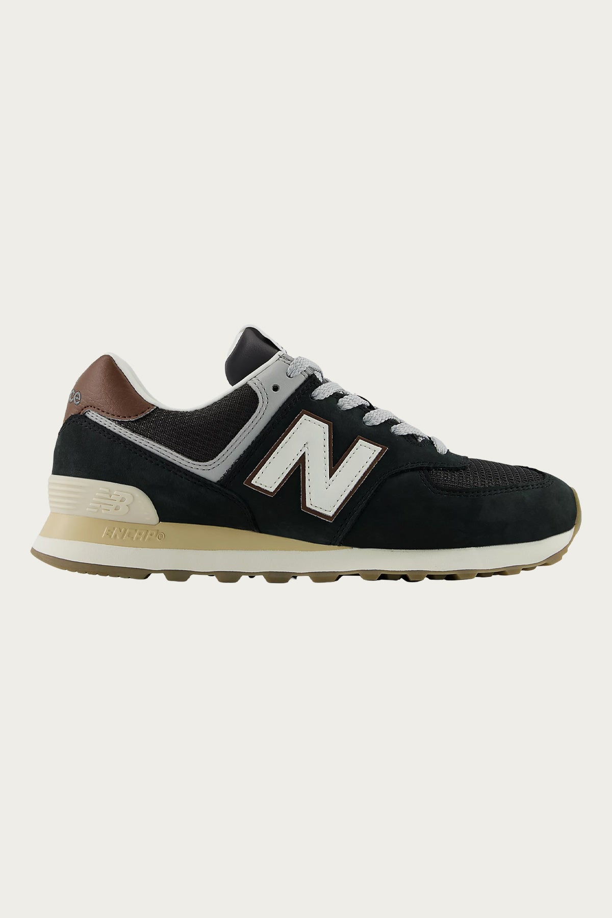 New Balance - 574 - Brown/Dark Silver Metallic - Canoe Club