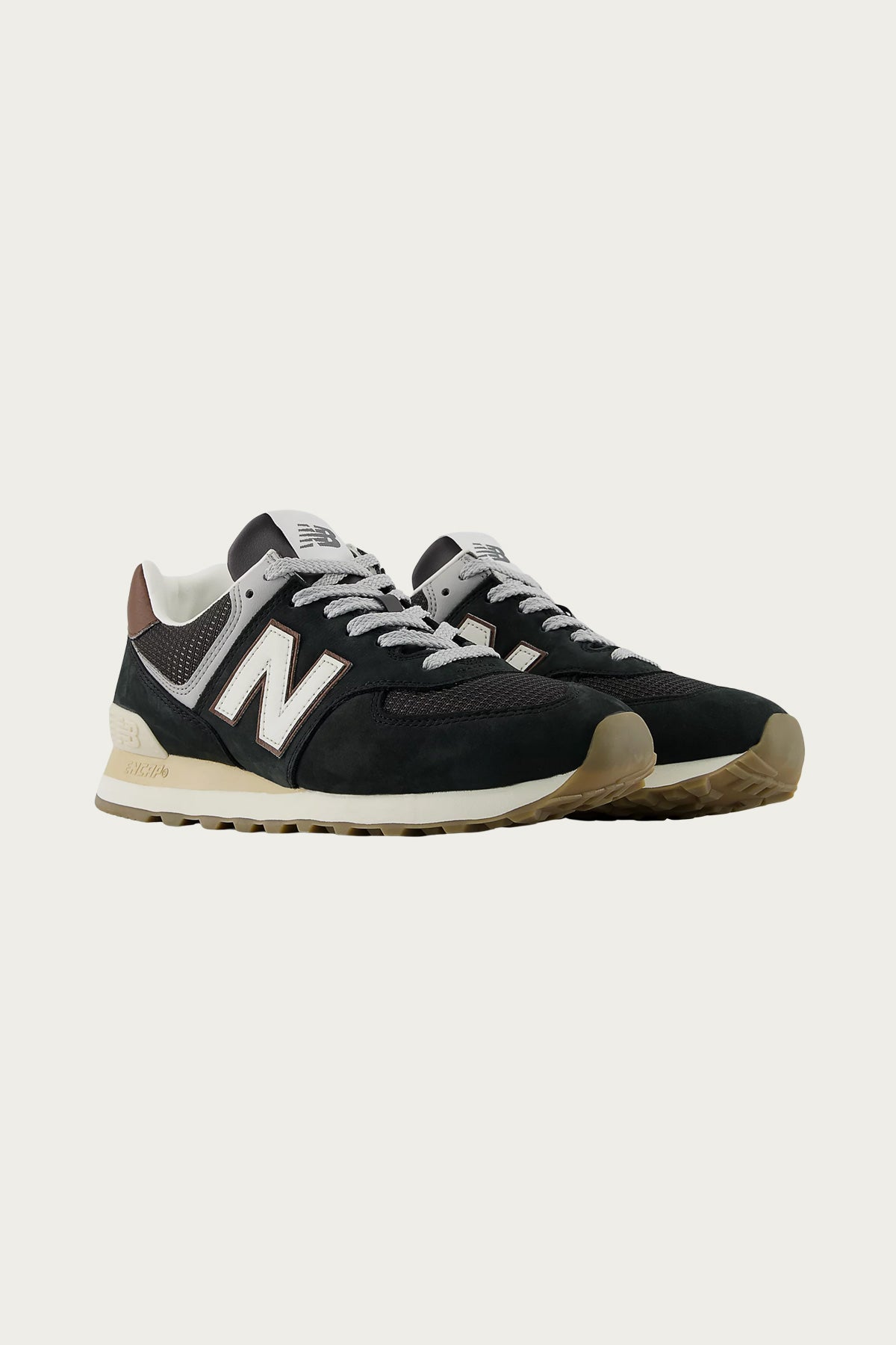 New Balance - 574 - Brown/Dark Silver Metallic - Canoe Club