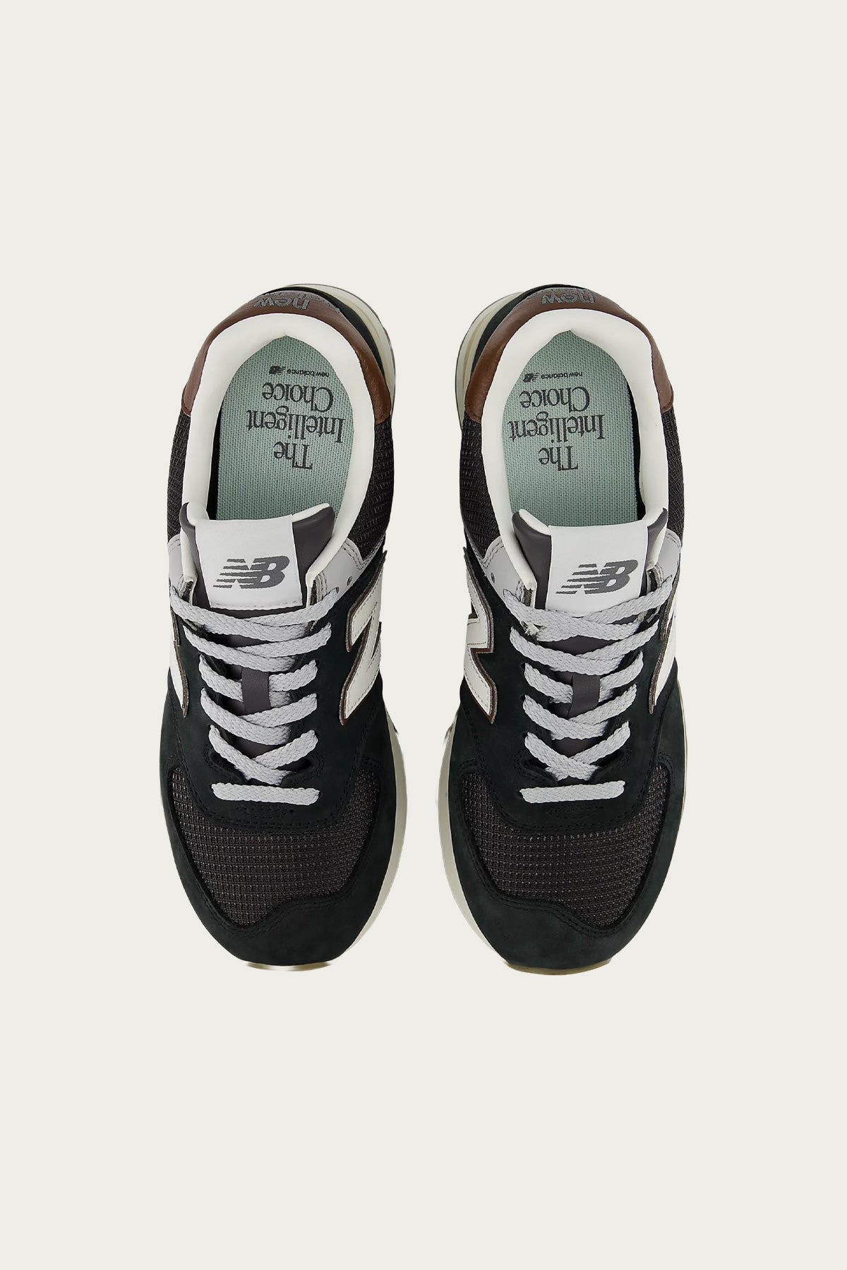New Balance - 574 - Brown/Dark Silver Metallic - Canoe Club