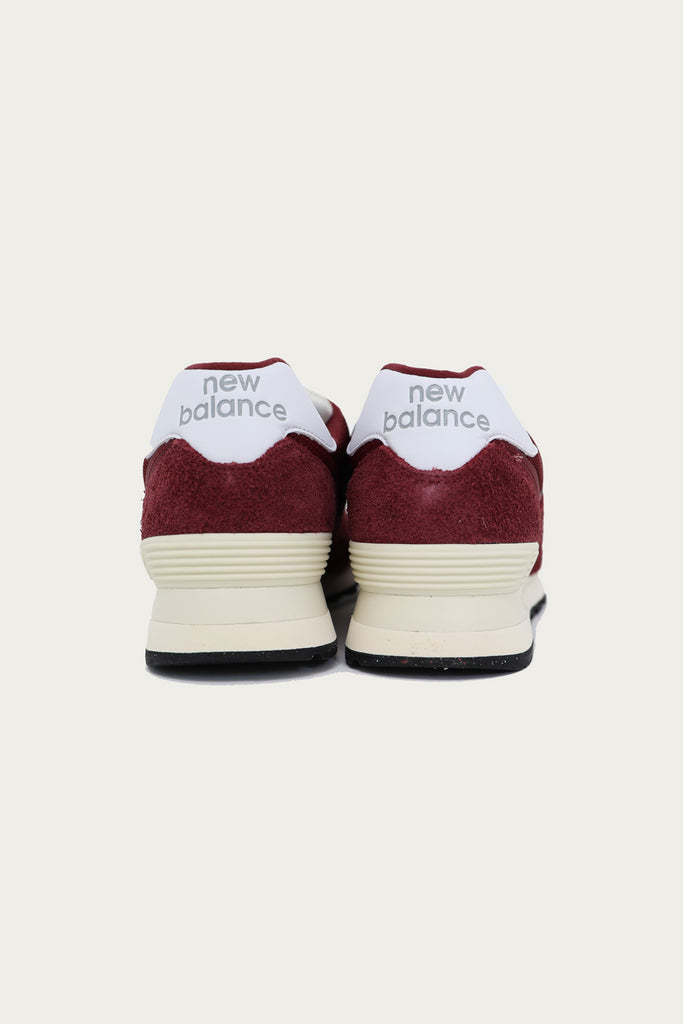 New Balance - 574 - Burgundy Suede - Canoe Club