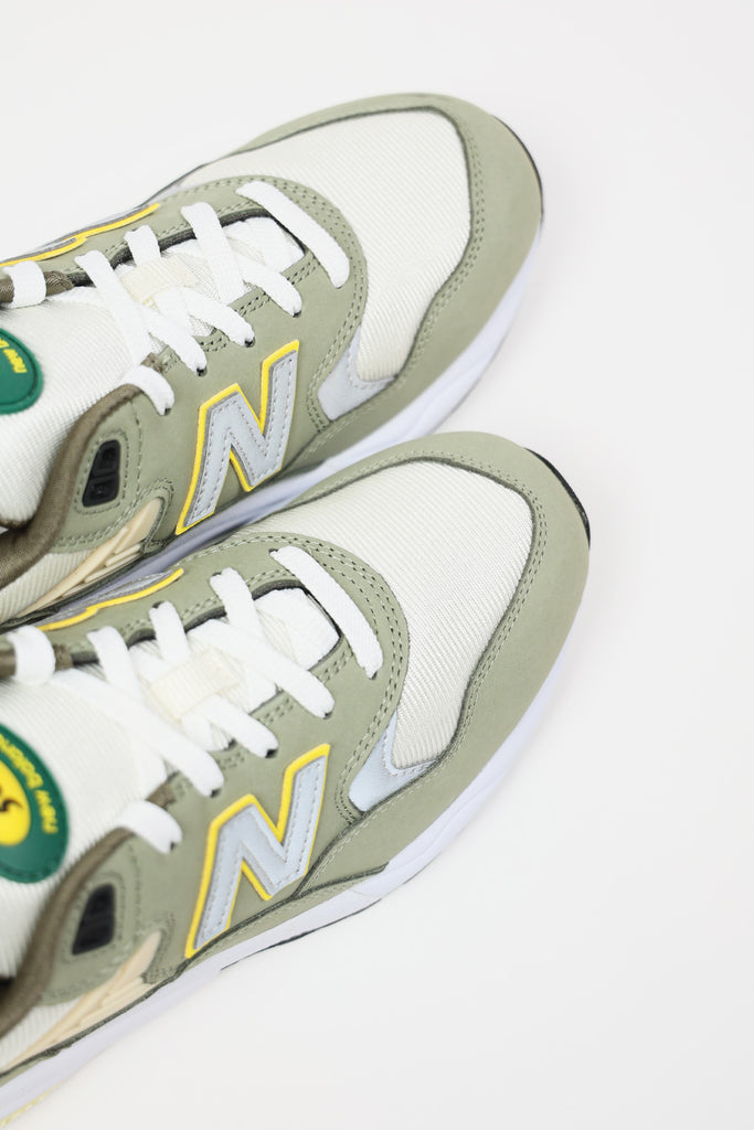 New Balance - 580 - White/Green - Canoe Club