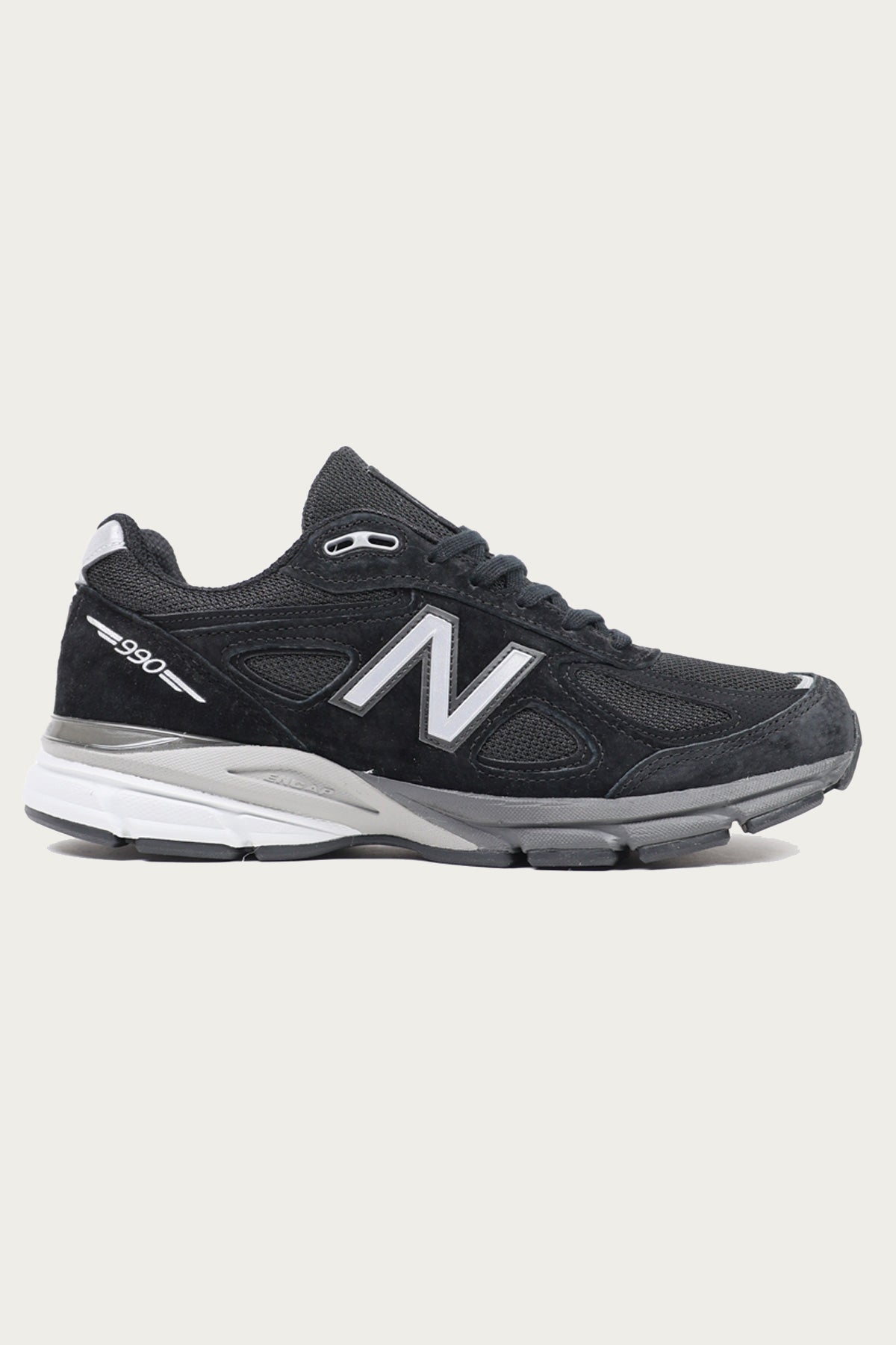 New Balance 990v4 | Black/Silver | Canoe Club