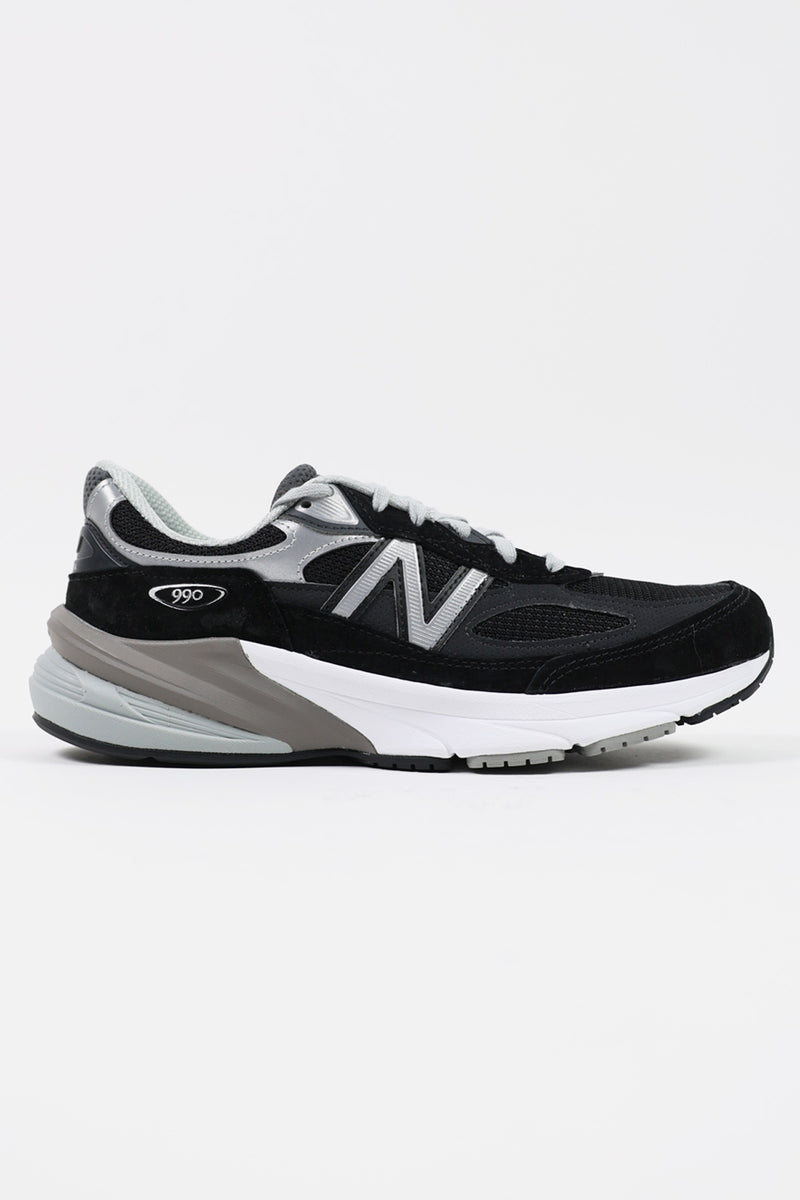 New Balance 990v6 | Black/White | Canoe Club