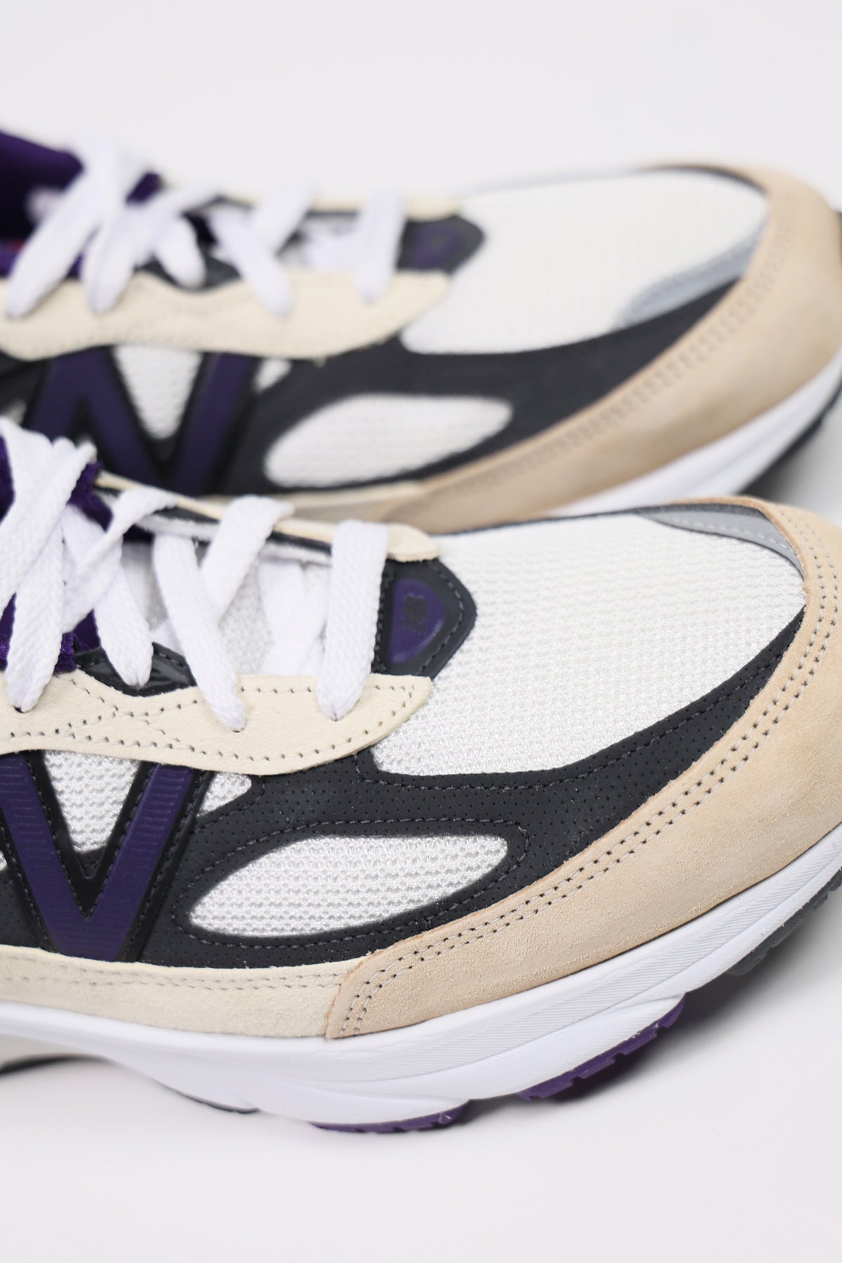 New Balance - 990v6 - White/Black/Plum - Canoe Club