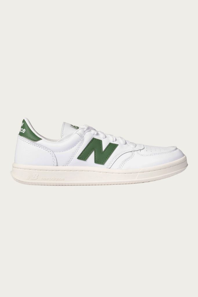 New Balance - T500 - White/Dark Alpine Green - Canoe Club
