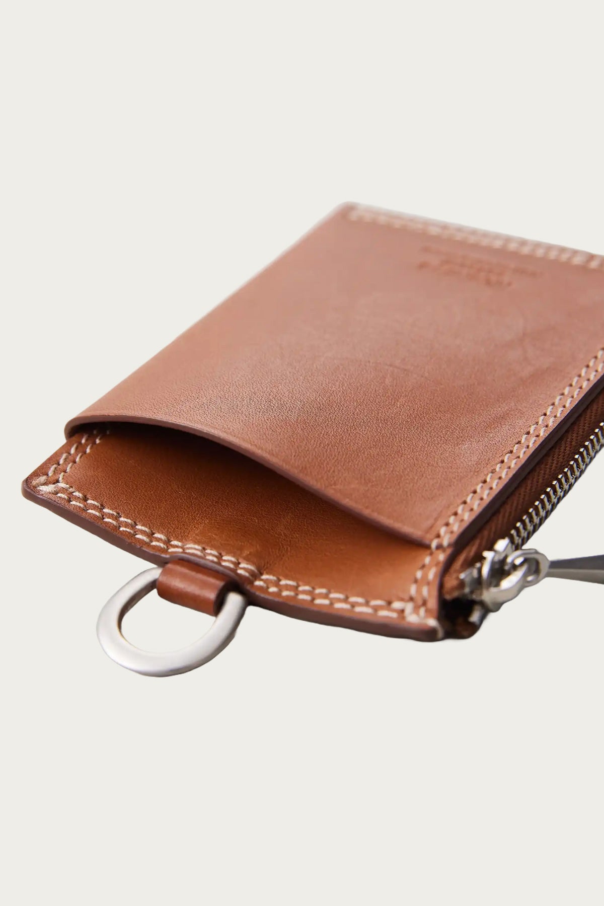 Niceness - Bay Ray Zip Card Case - Cognac - Canoe Club