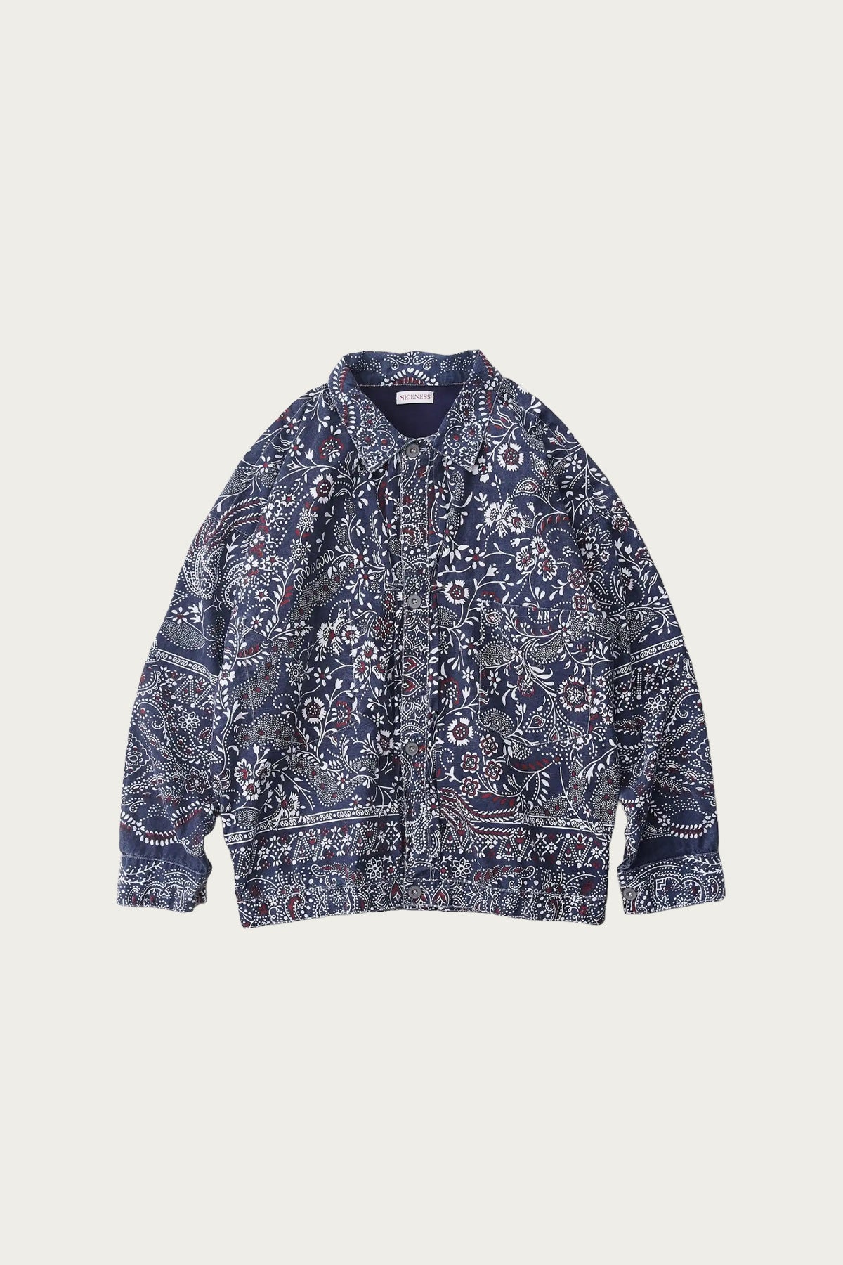 Niceness - Gyan Bandana Trucker Jacket - Navy - Canoe Club