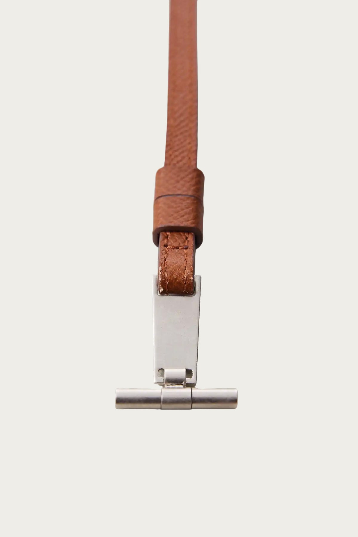 Niceness - S. Days T-Bar & Leather Strap - Short - Brown - Canoe Club