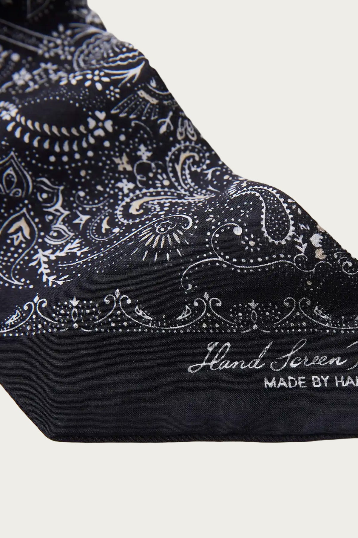 Niceness - Pat Bandana Scarf Tie - Black - Canoe Club