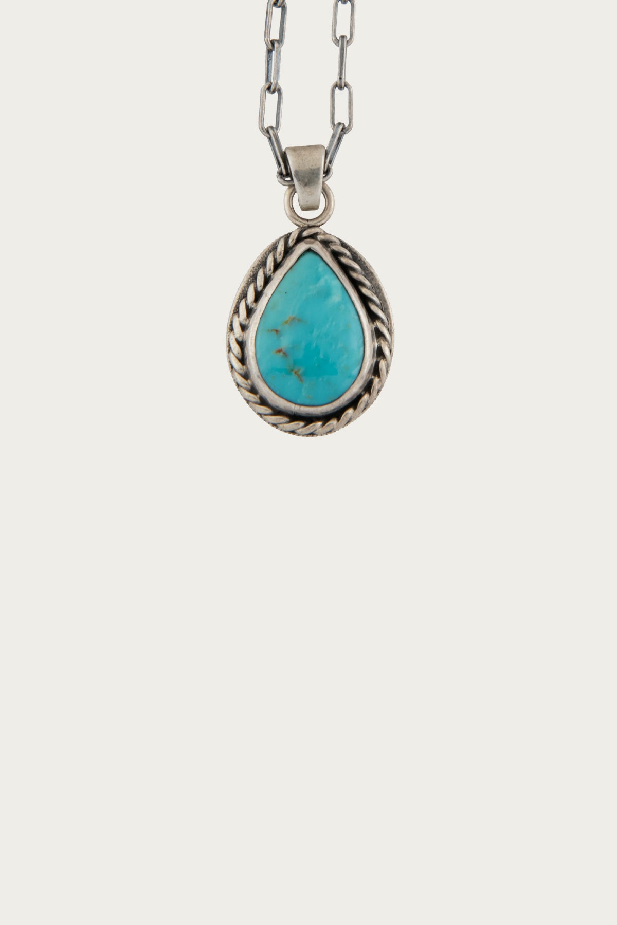 North Works - 10¢ Turquoise Teardrop Pendant - Canoe Club