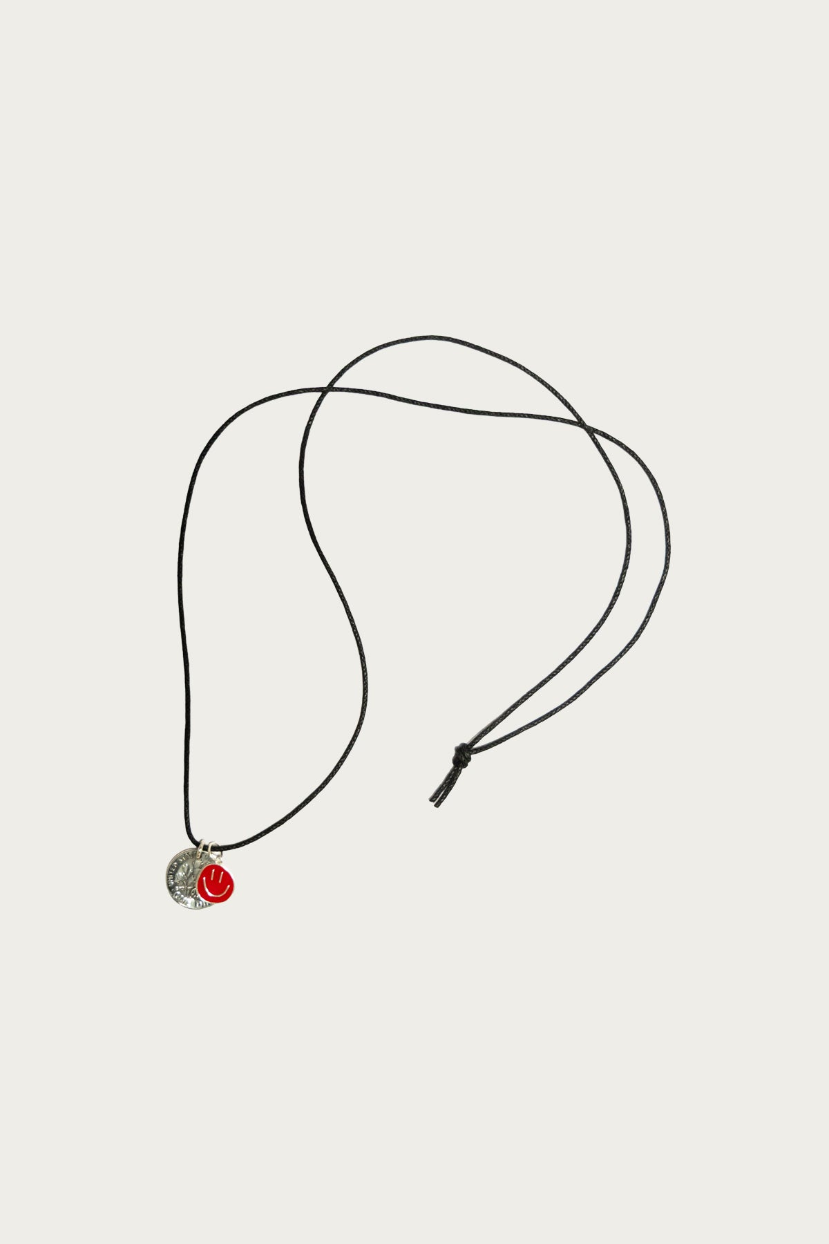 North Works - 10¢ Smile Necklace - Red - Canoe Club
