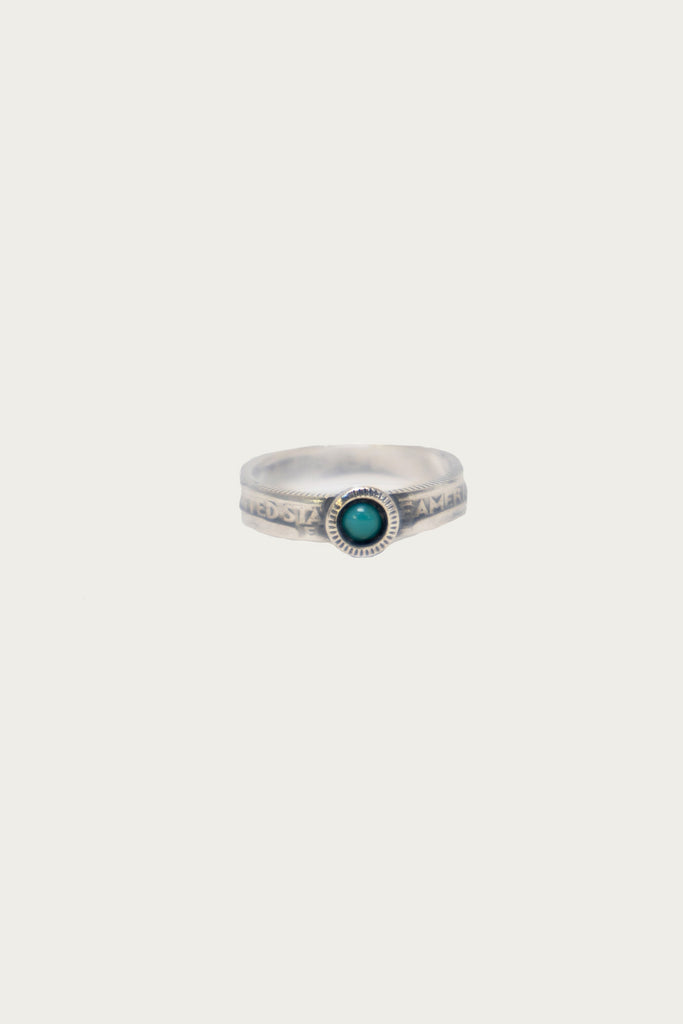 North Works - 25¢ Ring w/ Turquoise - Canoe Club