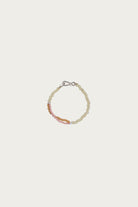 North Works - Deadstock Glass Bead Bracelet - Natural/Pink - Canoe Club