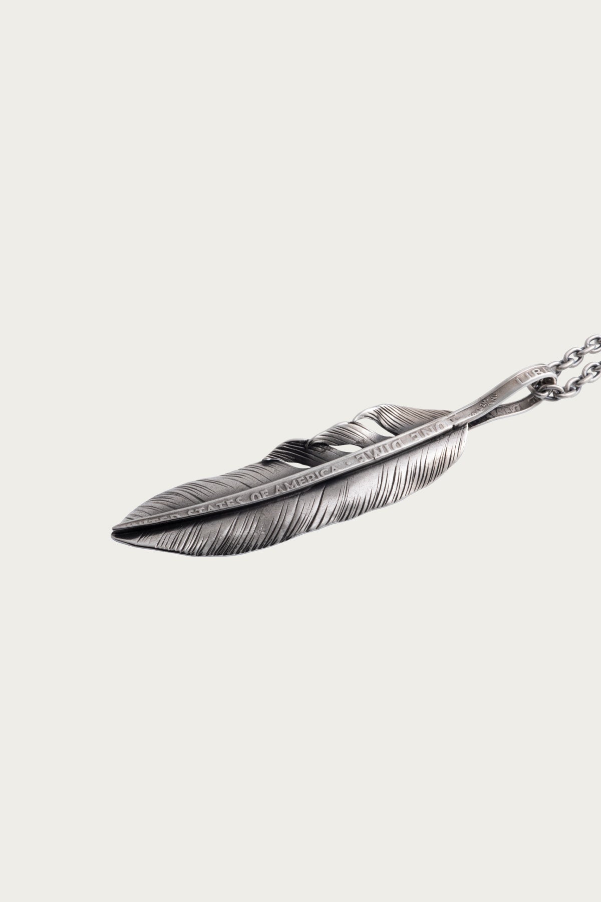 North Works - Large Liberty Feather Pendant - Canoe Club