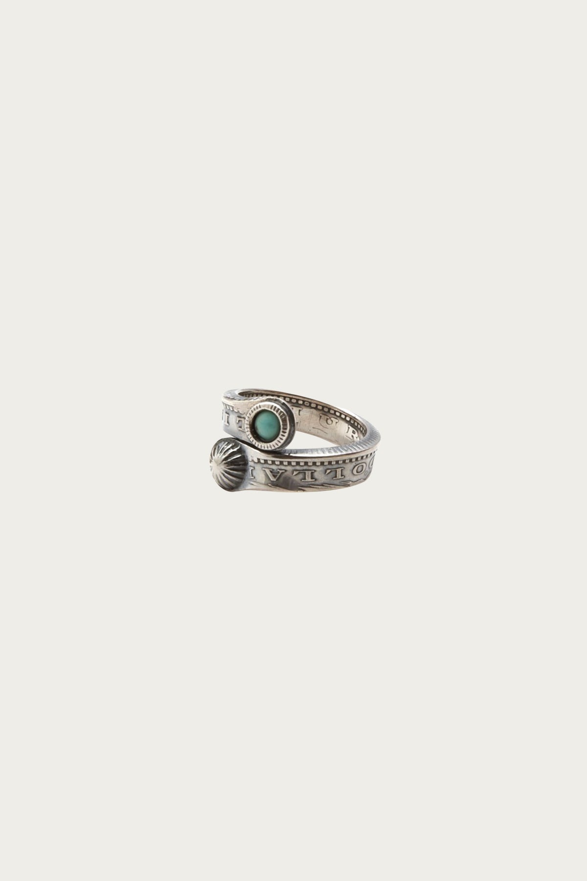 North Works - Morgan Dollar Turquoise Twist Ring - Canoe Club
