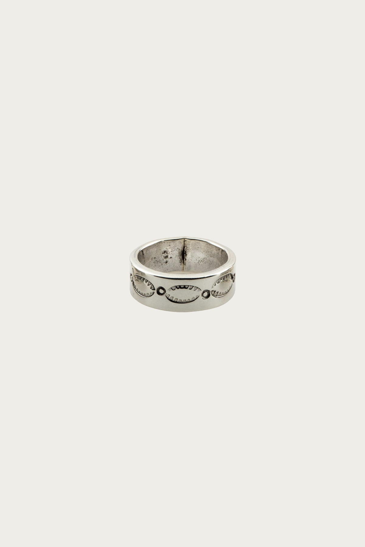 North Works - Silver Stamp Ring - Leaves - Canoe Club