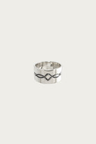 North Works - Silver Stamp Ring - Zig Zag - Canoe Club