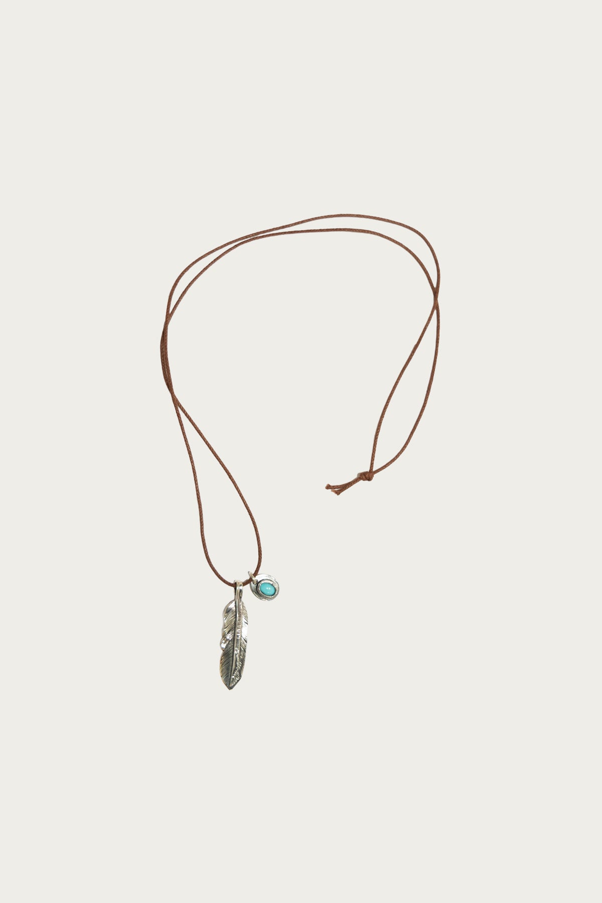North Works - Turquoise Liberty Feather Necklace - Canoe Club
