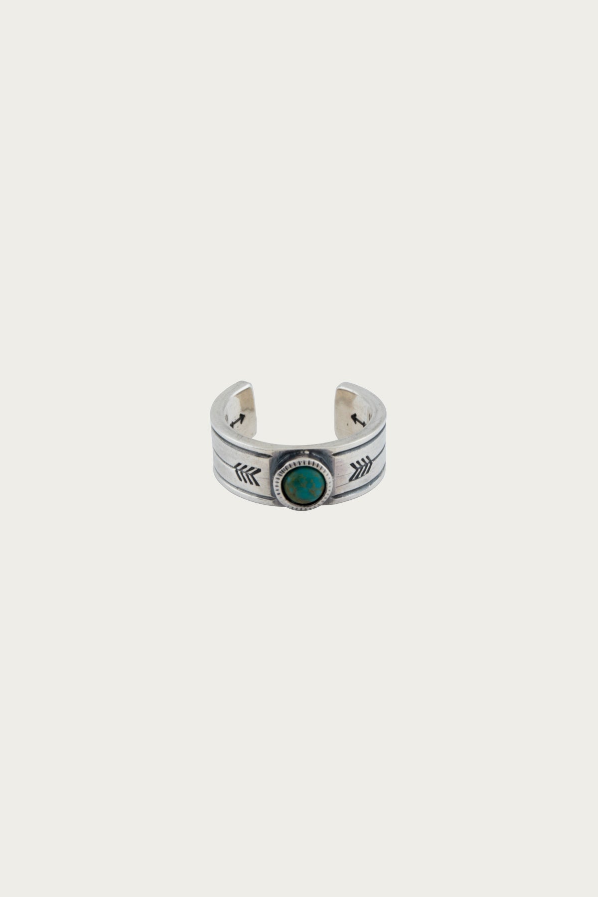North Works - Turquoise Stamp Ring - Arrows - Canoe Club