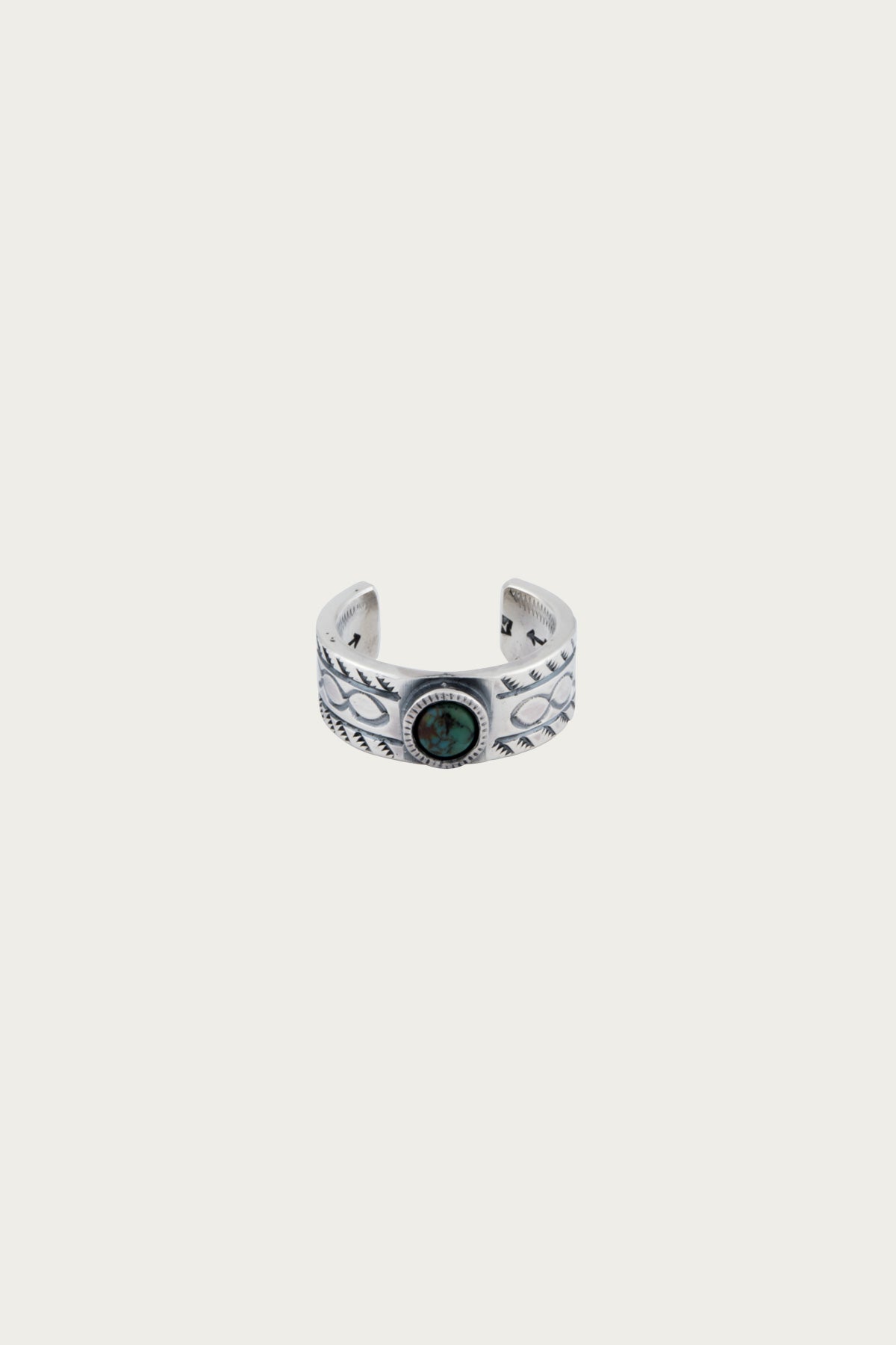 North Works - Turquoise Stamp Ring - Ovals - Canoe Club