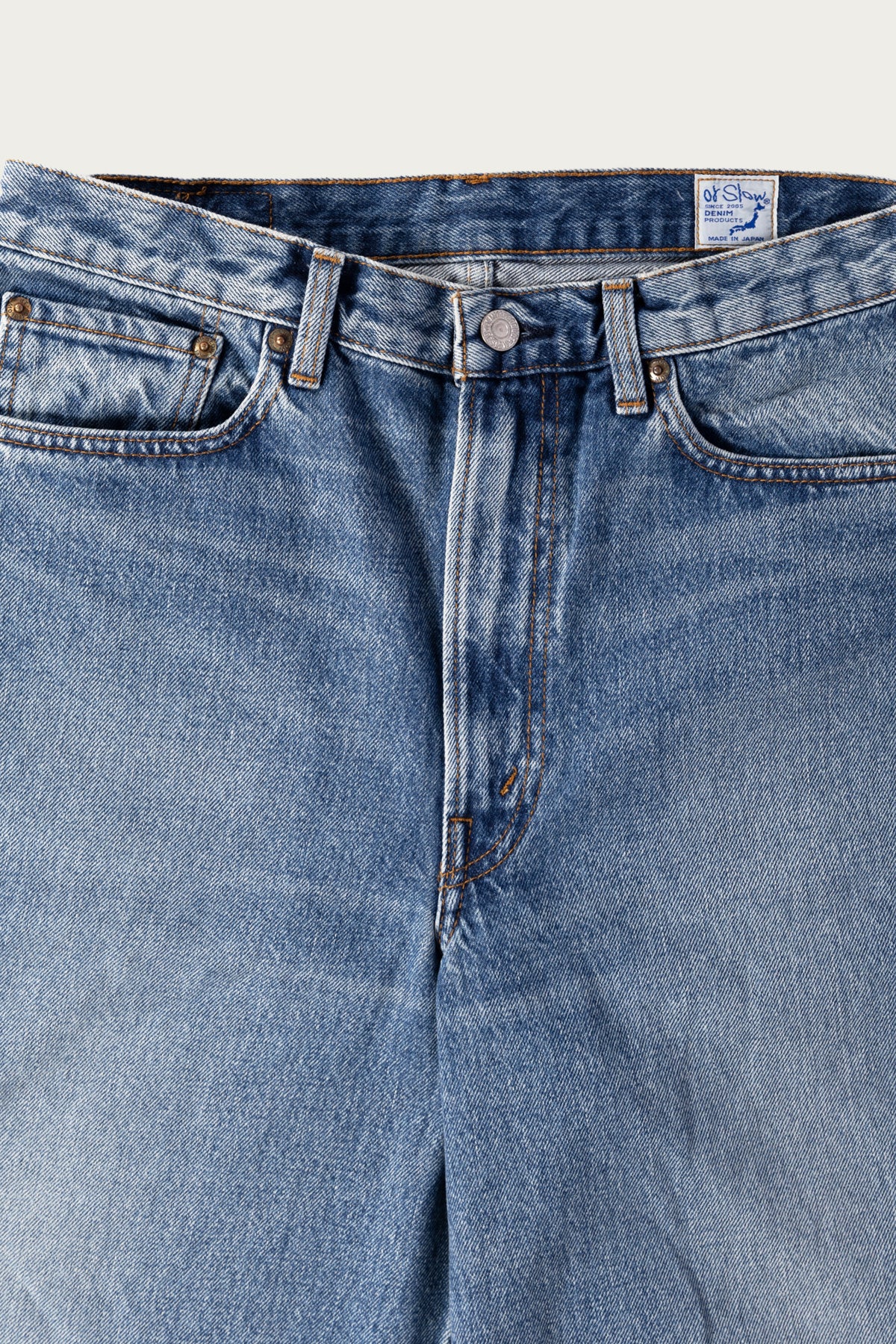 orSlow - Super Dad Fit Shorts - Denim Used - Canoe Club