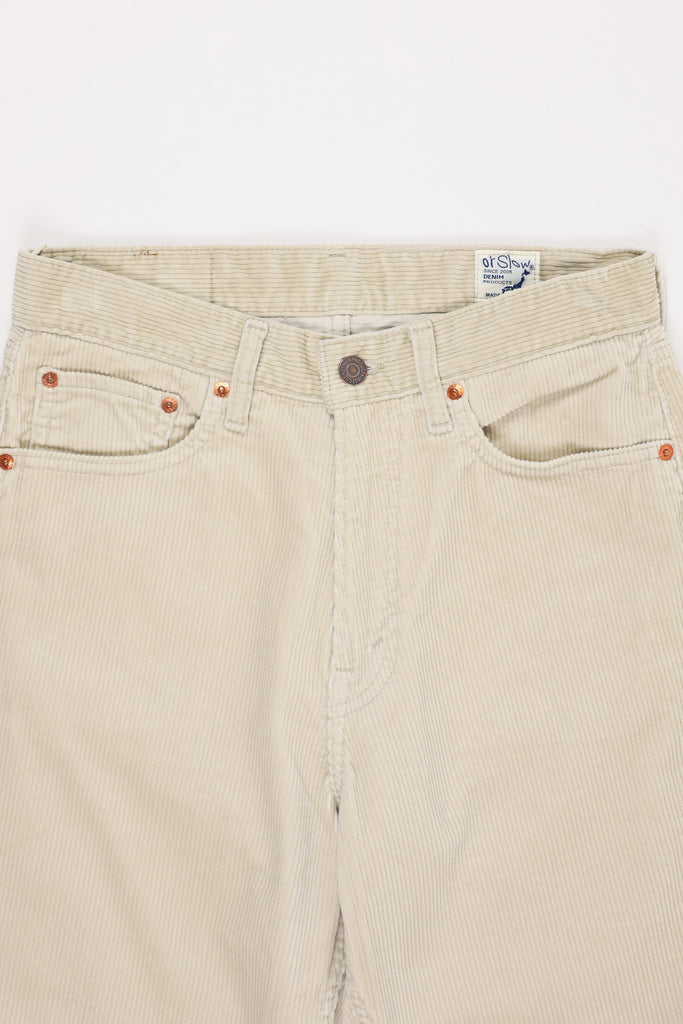 orSlow - 101 Dad's Fit Corduroy Pants - Ivory - Canoe Club
